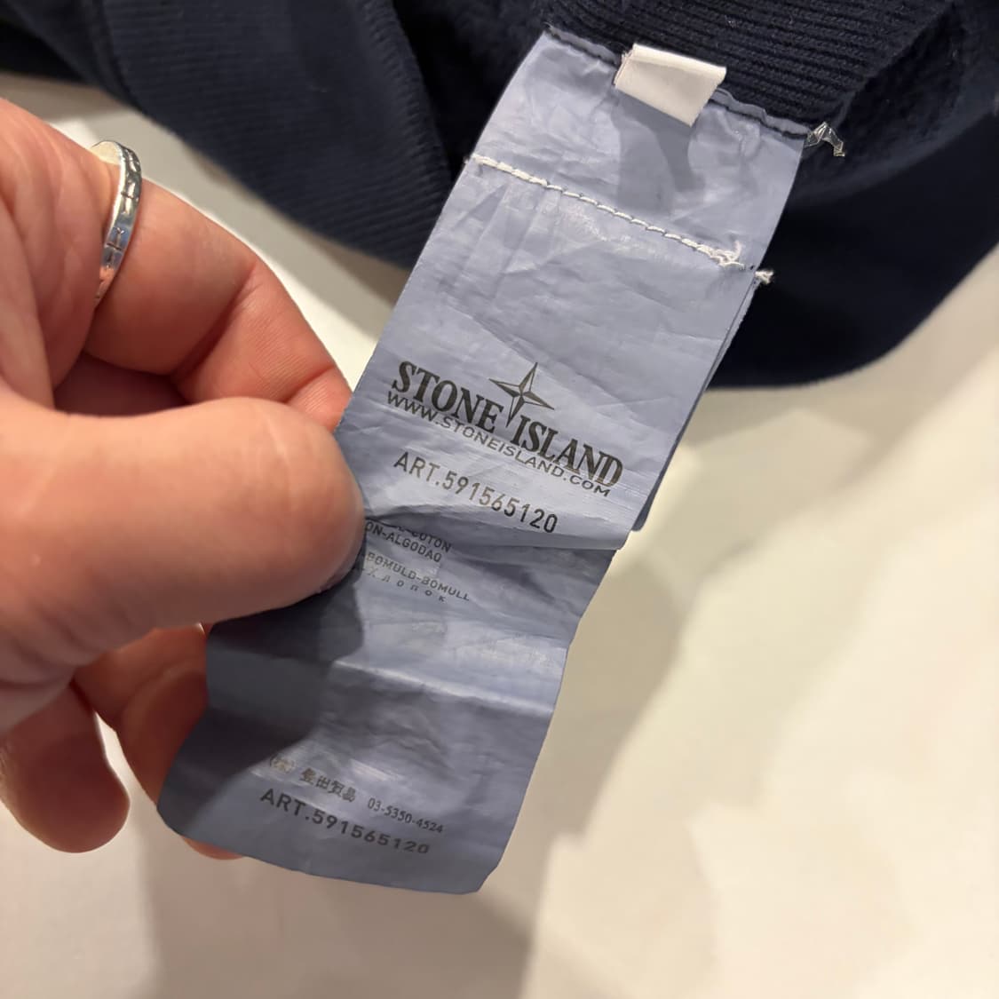 [M] 스톤아일랜드 와팬 네이비 버튼 자켓 C671 상품이미지8