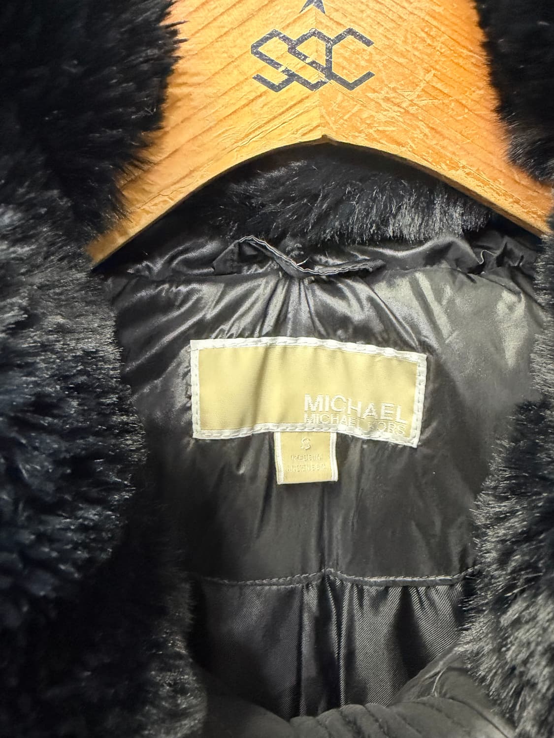 정품) 마이클코어스 금장 퍼 패딩 S 상품이미지7