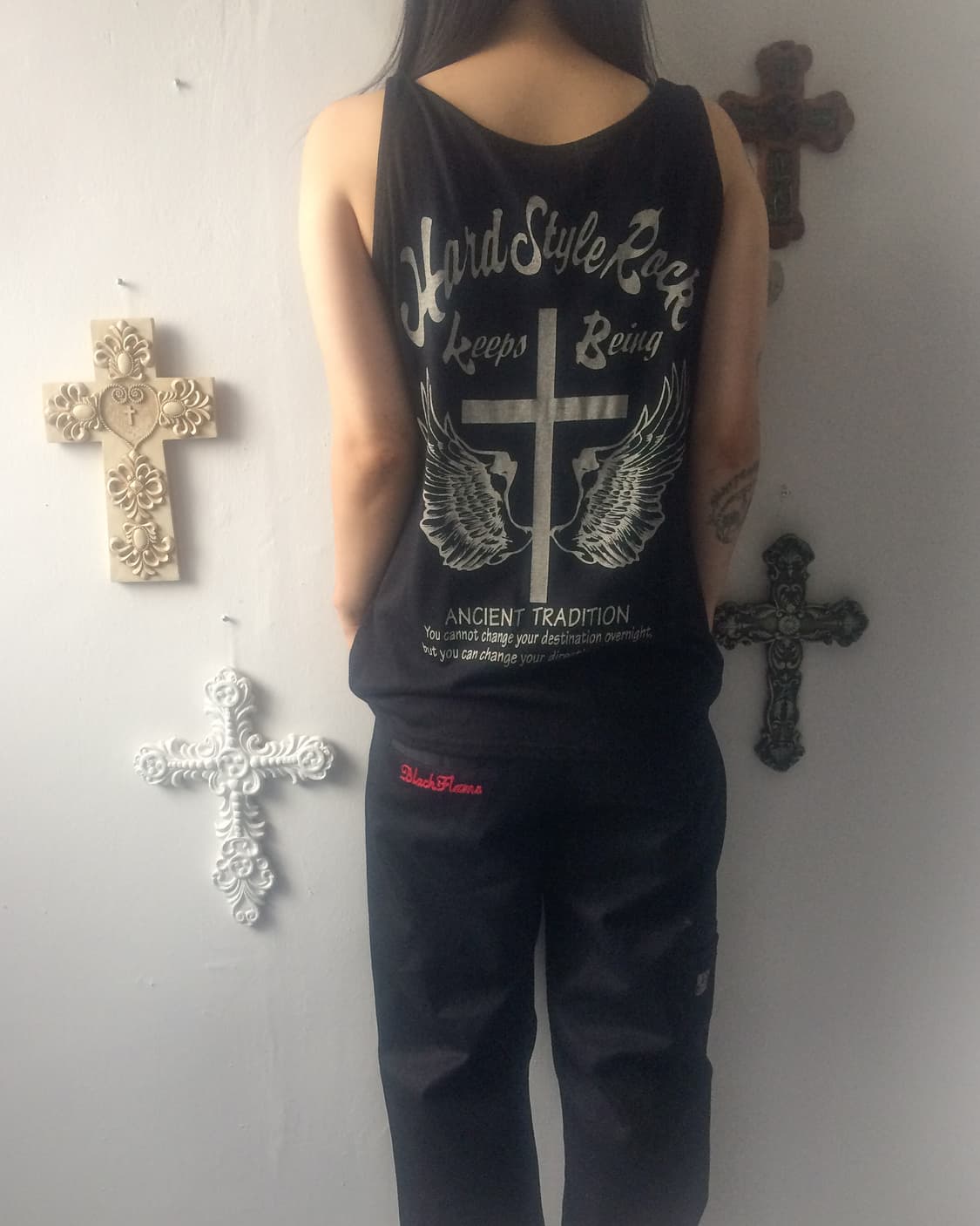 Back printing sleeveless 상품이미지1