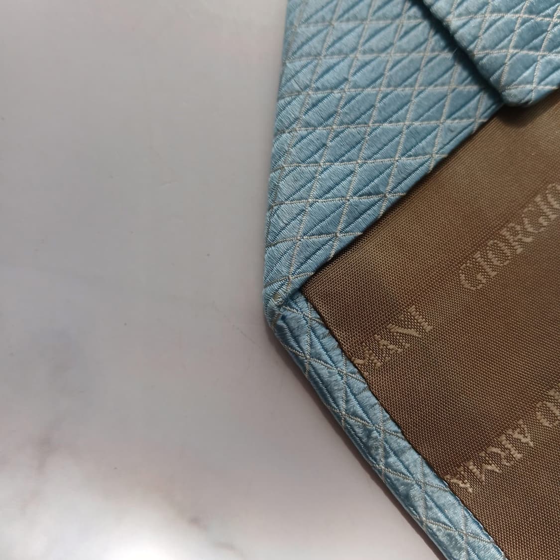 조르지오아르마니 실크 다이아몬드 넥타이 9.2cm A~B등급 A18473 상품이미지8