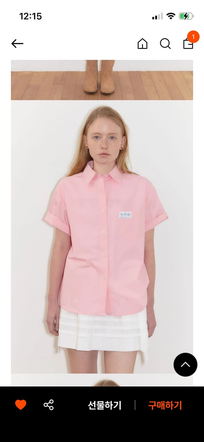 시눈 반팔 셔츠 핑크 상품이미지5