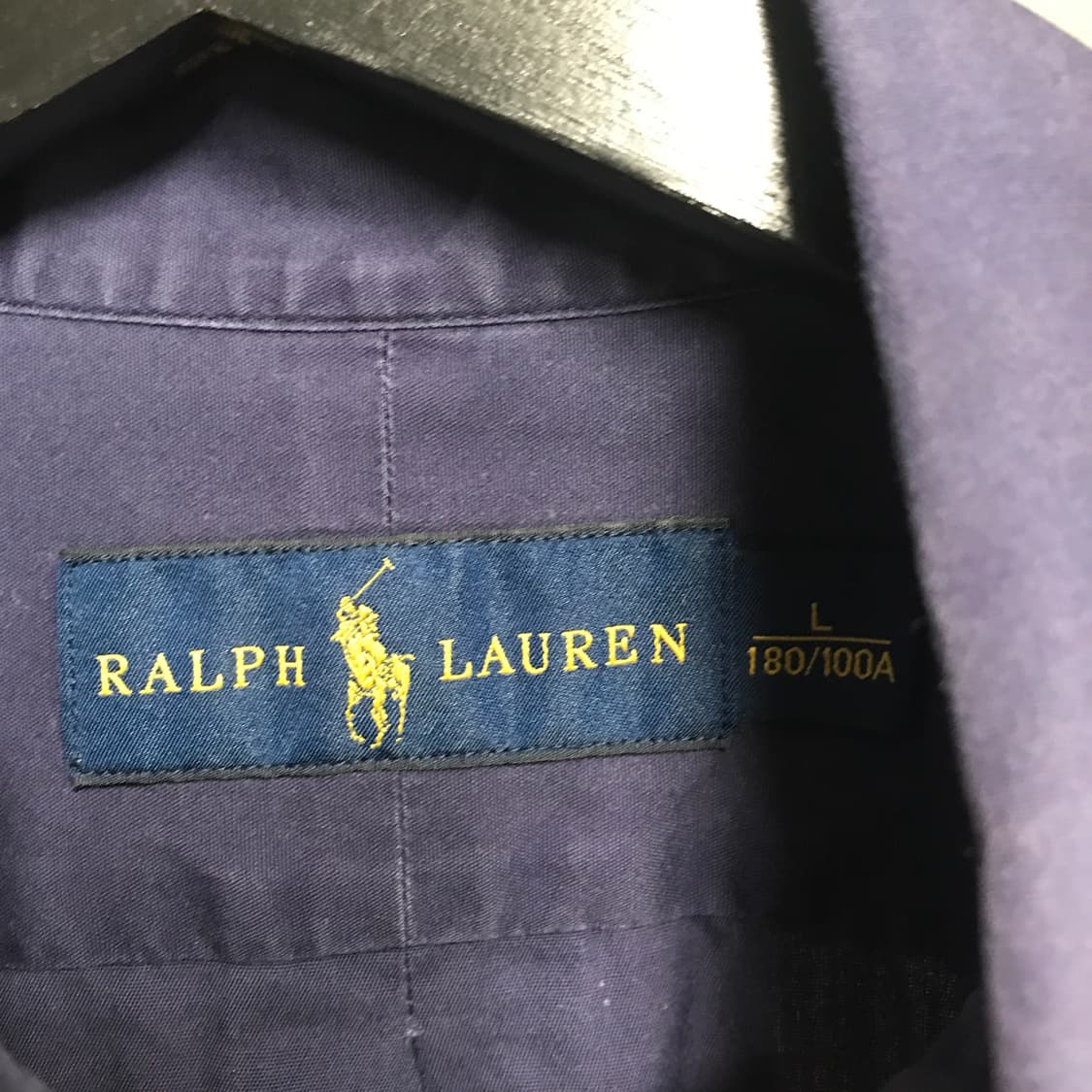 폴로 랄프로렌 솔리드 셔츠 네이비 L 상품이미지5