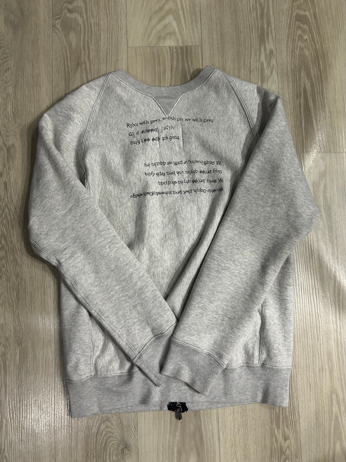 솔로이스트 22aw 지퍼 맨투맨  상품이미지3