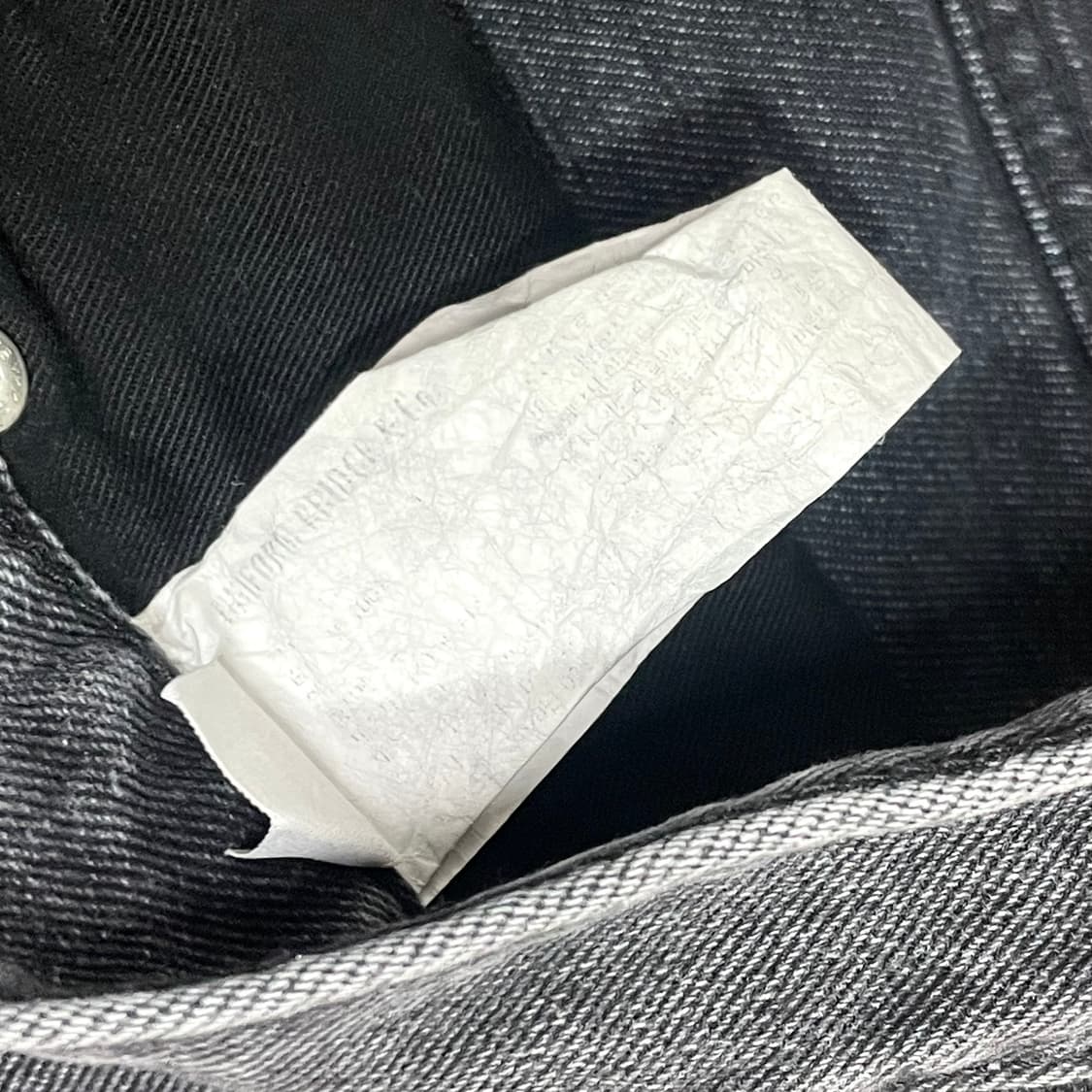 유니폼브릿지 흑청 데님 팬츠 남성35 상품이미지5