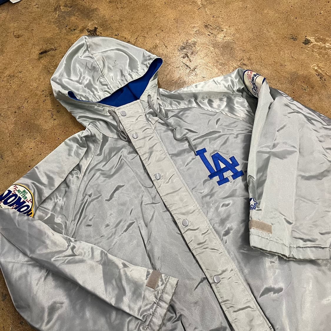 [정품/M] 스타터 LA 다저스 후드 바람막이 점퍼 b14 상품이미지1