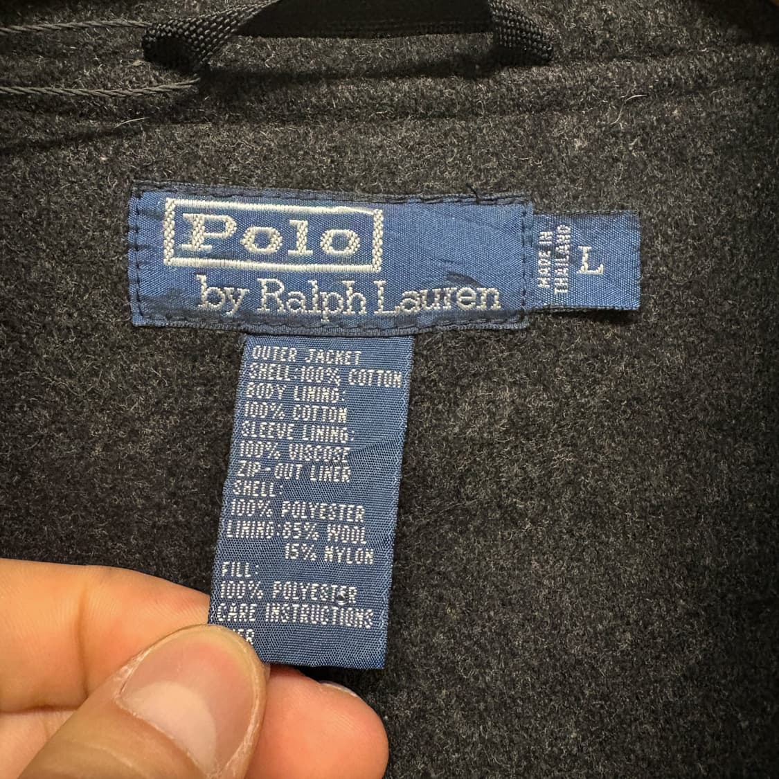 폴로 랄프로렌 퀼팅 플리스 안감 후드 필드자켓 N68 상품이미지7