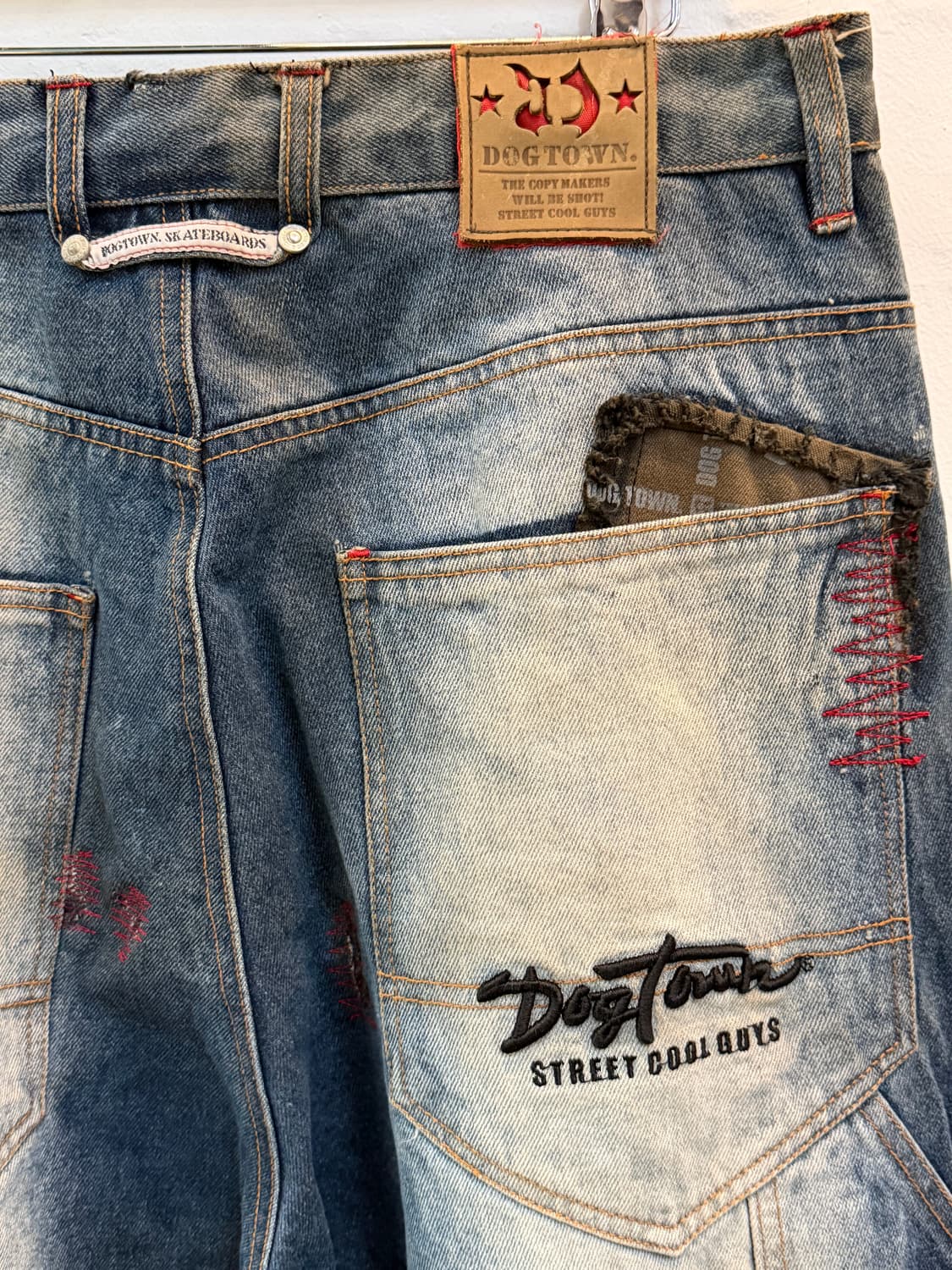 Dog Town vtg 패치 디자인 카펜터 배기 데님 진 L 상품이미지8