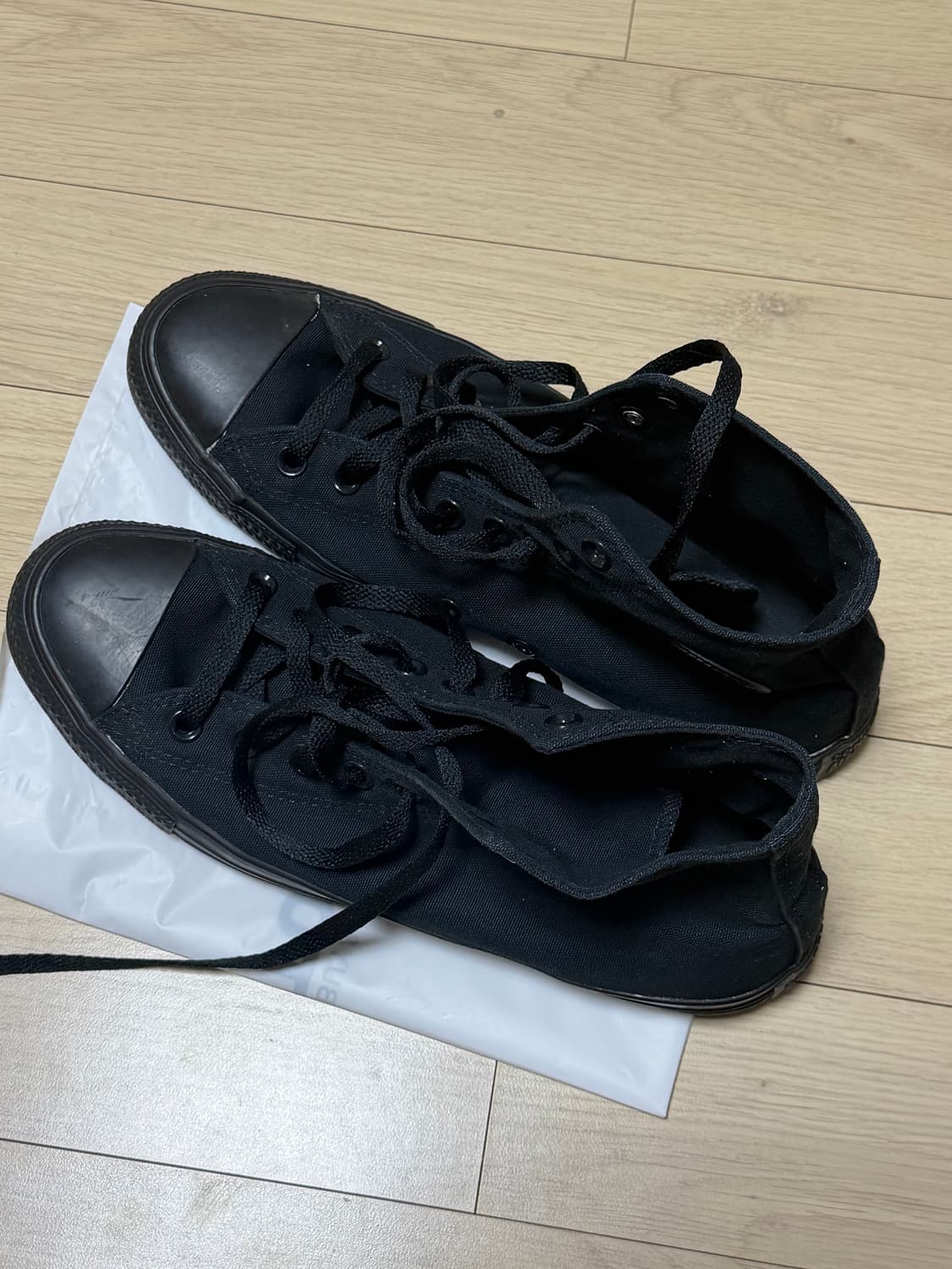 컨버스 올스타 하이 트리플 블랙 280 사이즈 상품이미지1