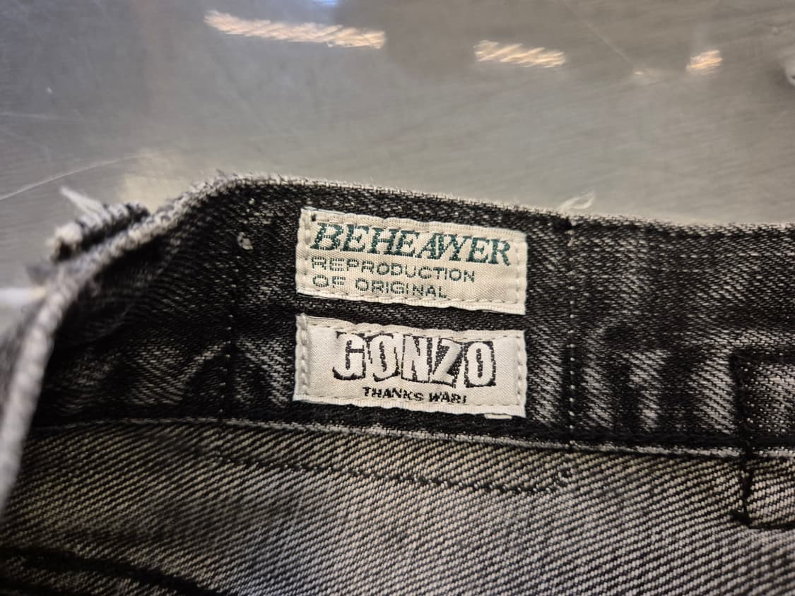 비헤비어 신치백 셀비지  데님 팬츠 상품이미지8