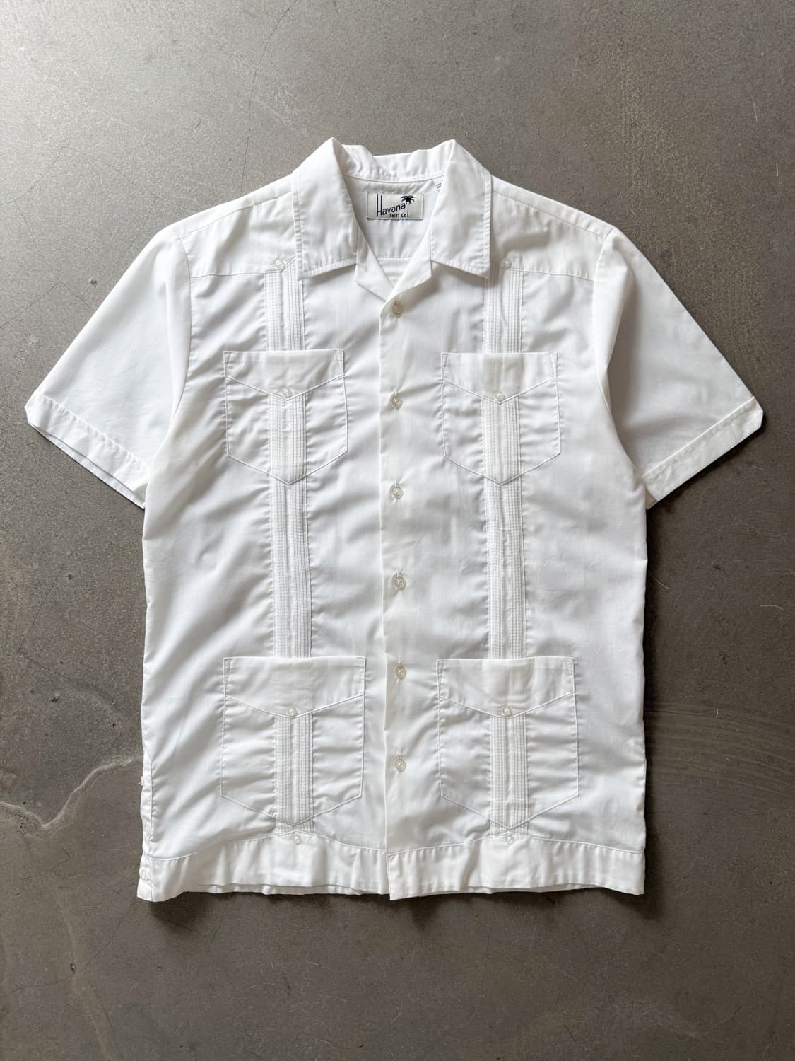  Havana White Guayabera 4 Pocket Shirt 상품이미지1