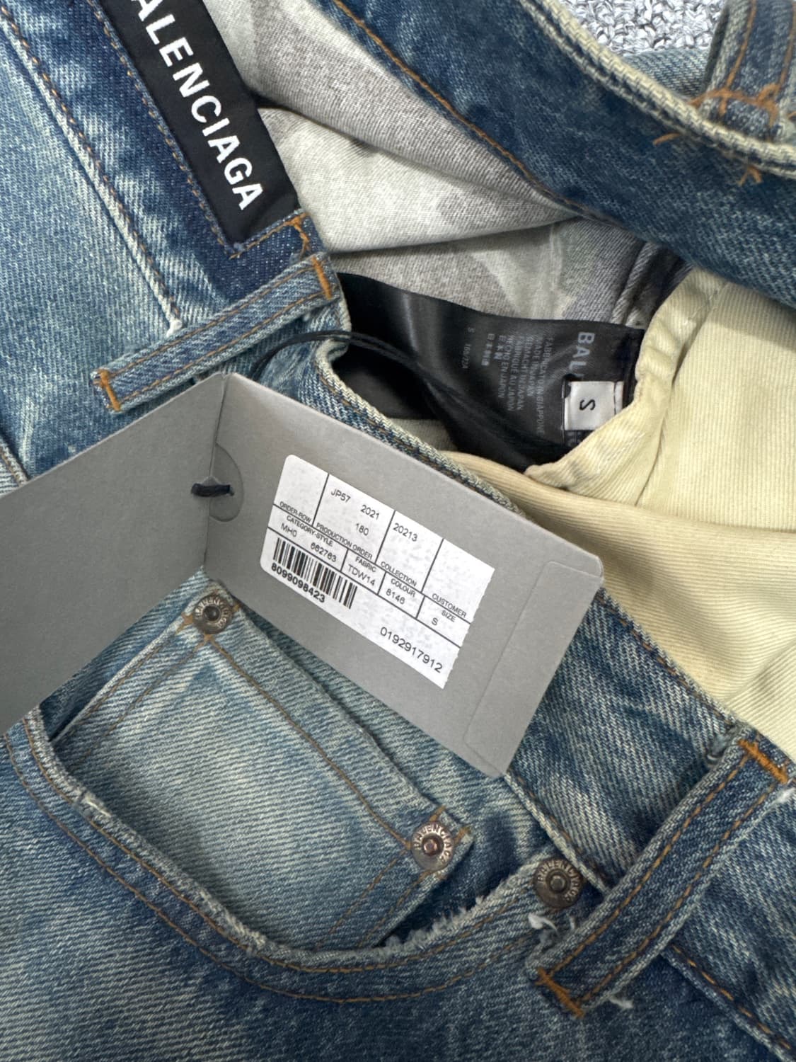 [S]발렌시아가 카모 슬래쉬 데님 팬츠 상품이미지3