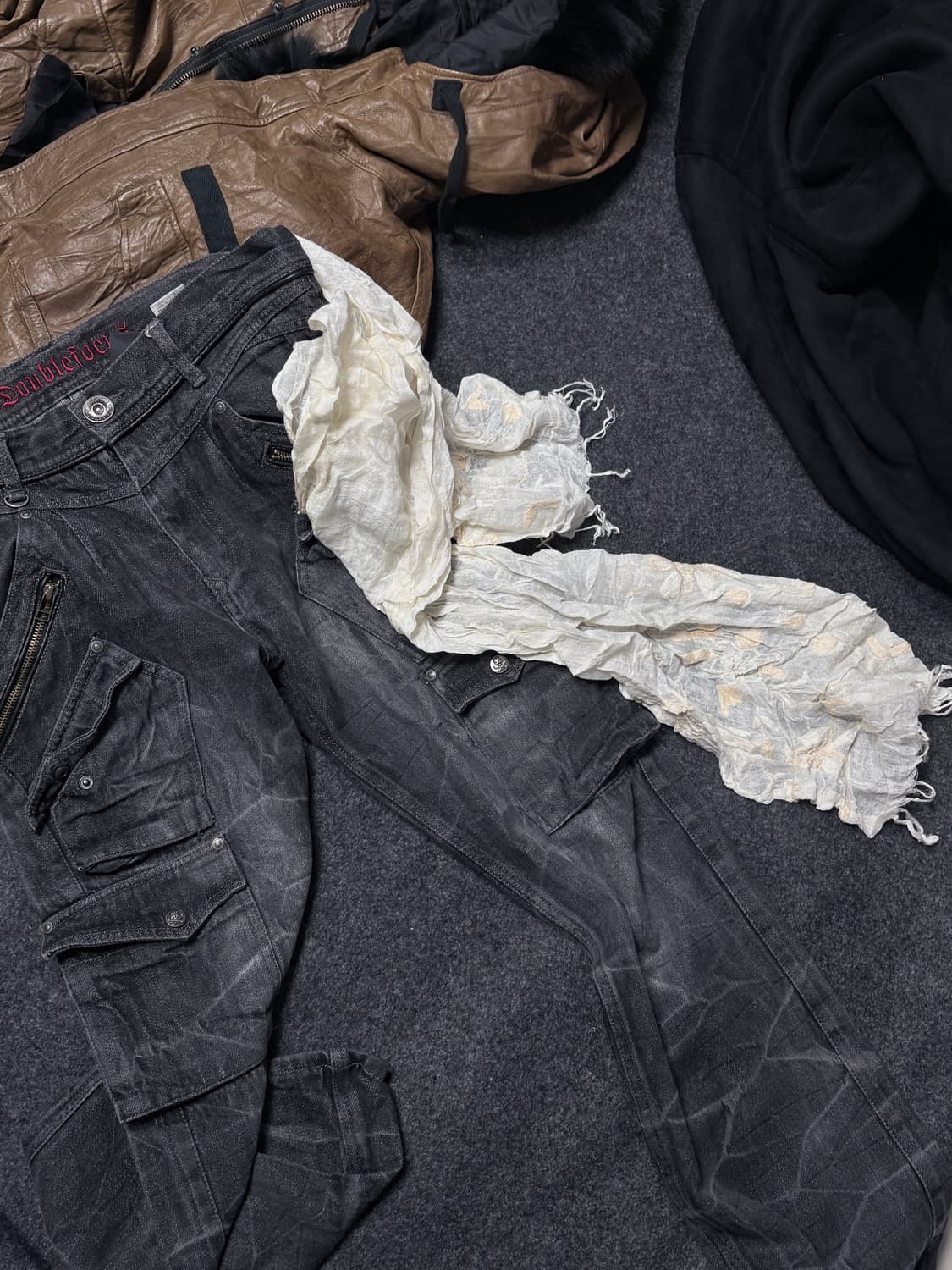 Vintage y2k punk grunge muffler 상품이미지1