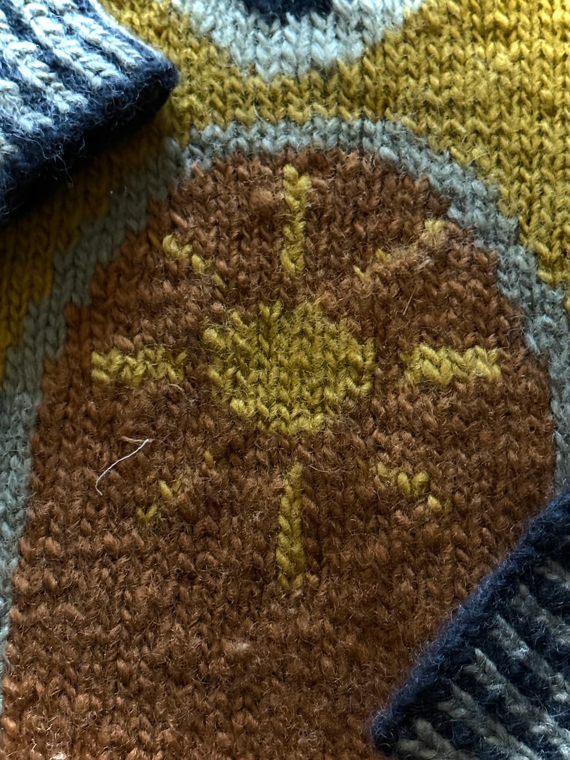 90s Home sunrise heavy wool sweather 상품이미지7