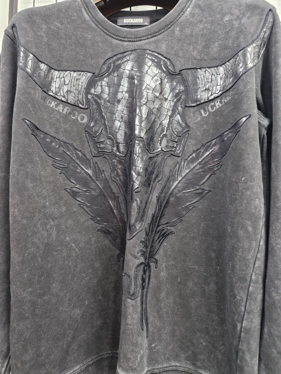 100L 버커루 프린팅 맨투맨. 상품이미지5