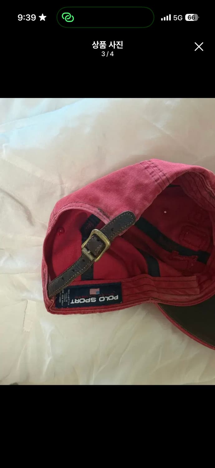 폴로 로고 빈티지 캡 모자  상품이미지3