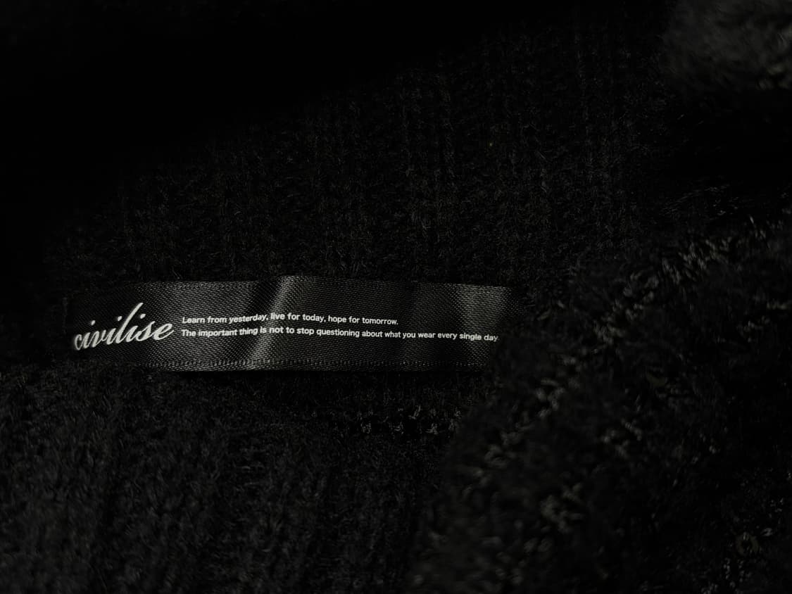 빈티지 블랙 니트 원피스 상품이미지8