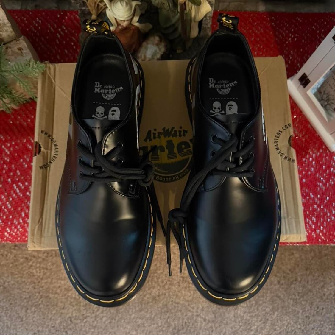 닥터마틴 x 베이프 x 마스터마인드 1461 스컬 더비 슈즈 상품이미지4