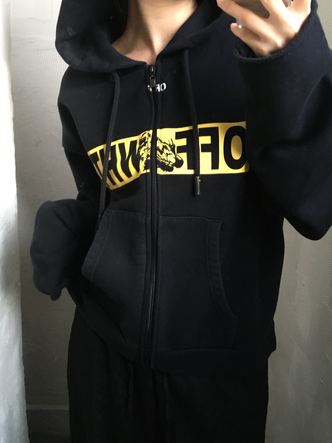 Off White 오프화이트 애로우 로고 숏 후드집업  상품이미지2