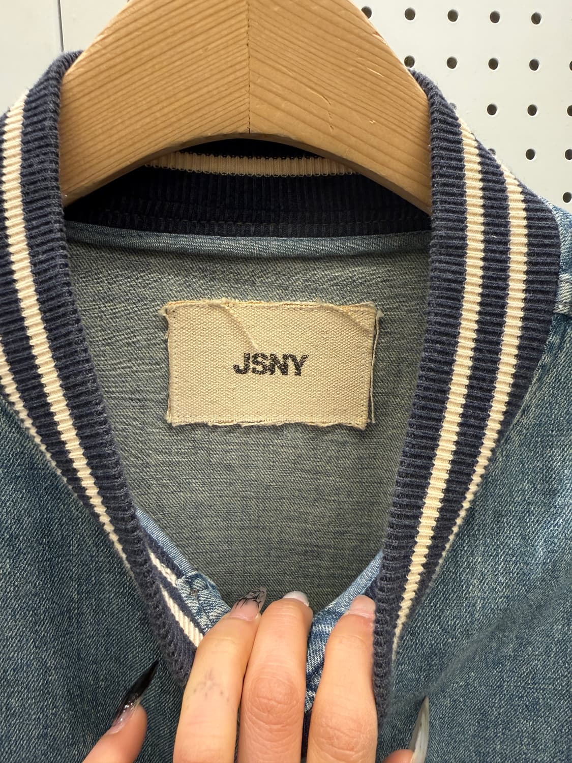 JSNY 뉴욕 데님 바시티 자켓 U1052 상품이미지5