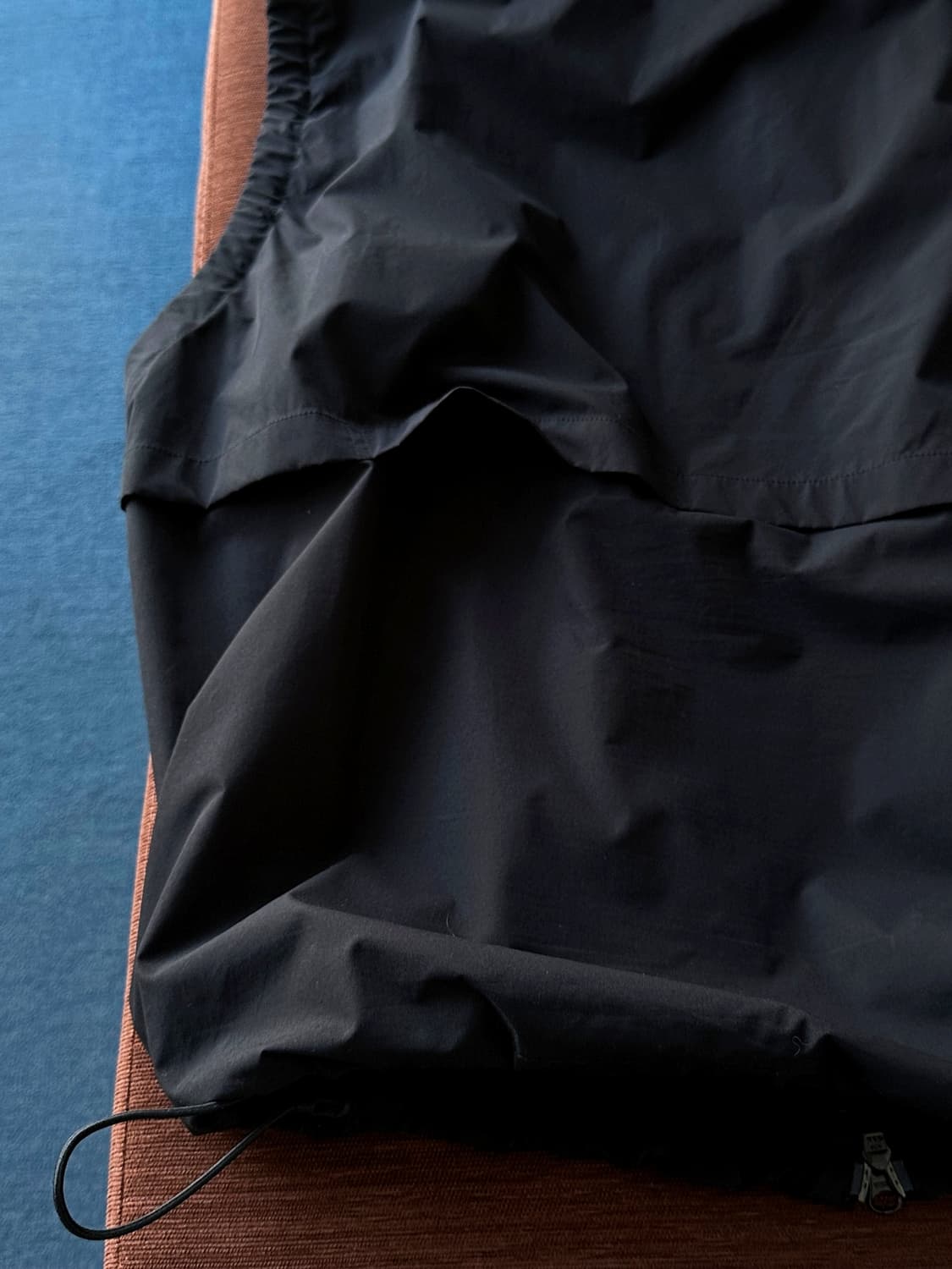 Washed puckering fabric 2way zip vest  상품이미지5