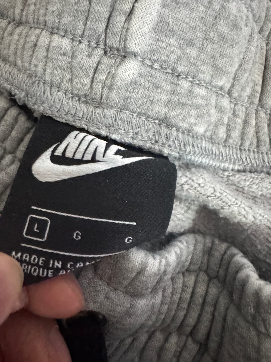 나이키 Nike 에어 빅로고 스웻 트레이닝 밴딩 반바지 L 상품이미지3