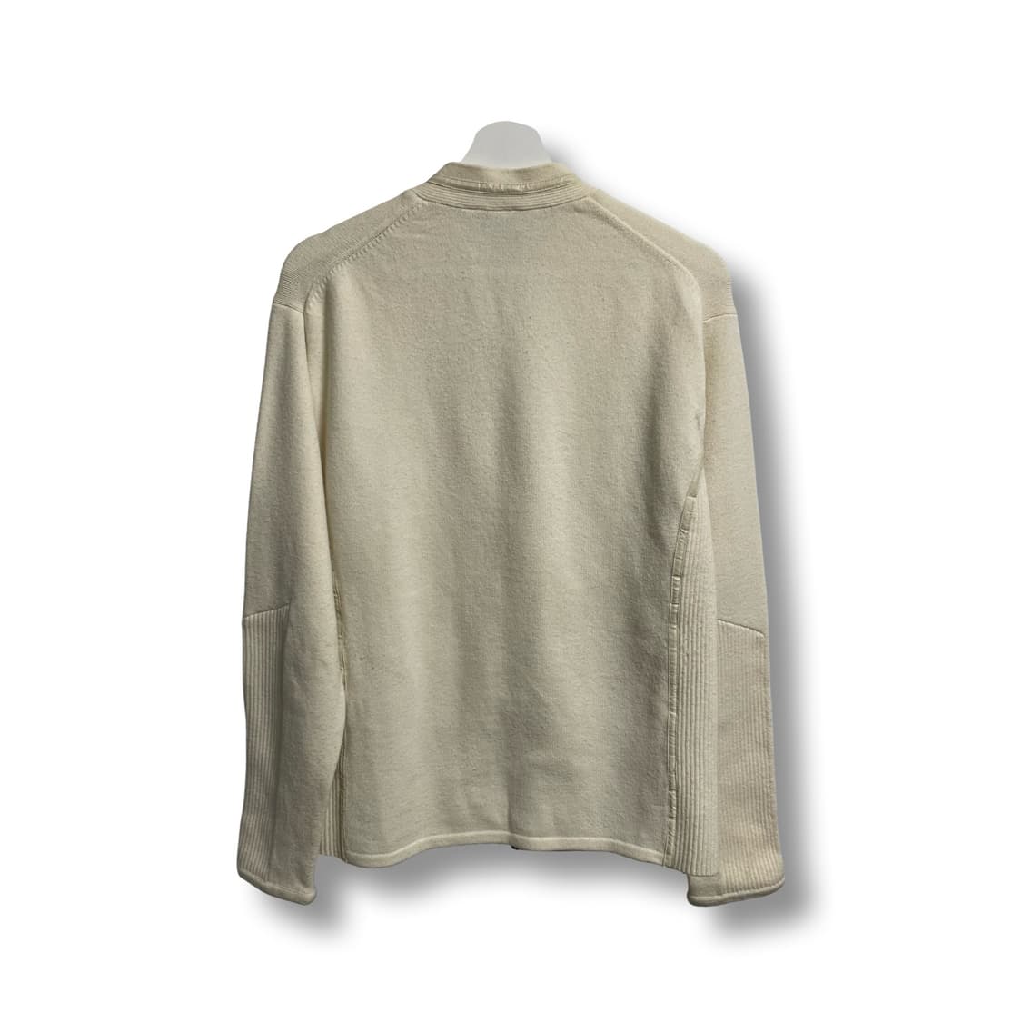 [L] 아르마니 익스체인지 아이보리 니트 집업 상품이미지4