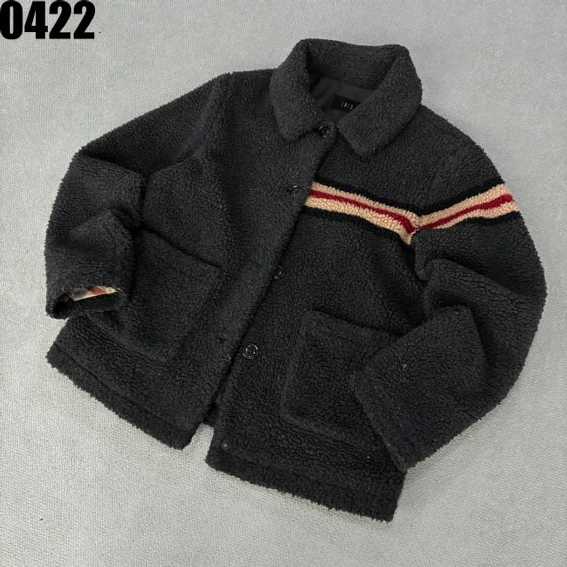 닥스 블랙 뽀글이 양털 자켓 15y 상품이미지1