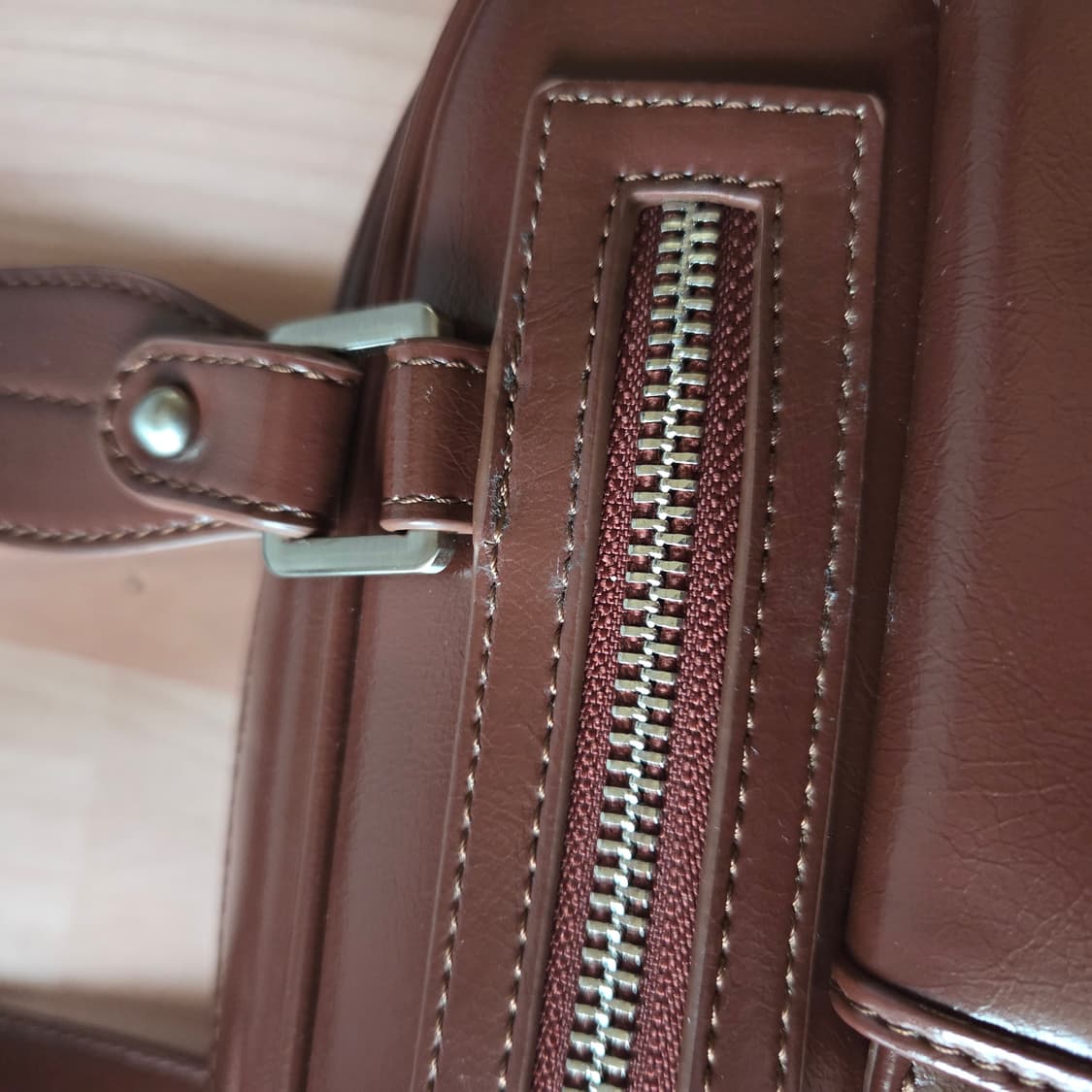 스퀘어라인 인디라 숄더백 버건디 브라운 상품이미지4