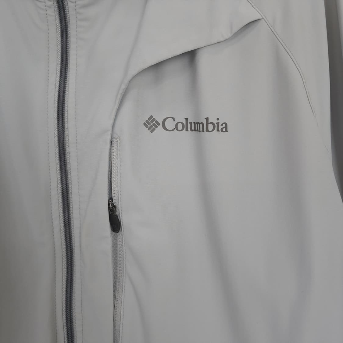 컬럼비아 Columbia 경량 소프트쉘 바람막이 자켓 라이트그레이 XXL 상품이미지4