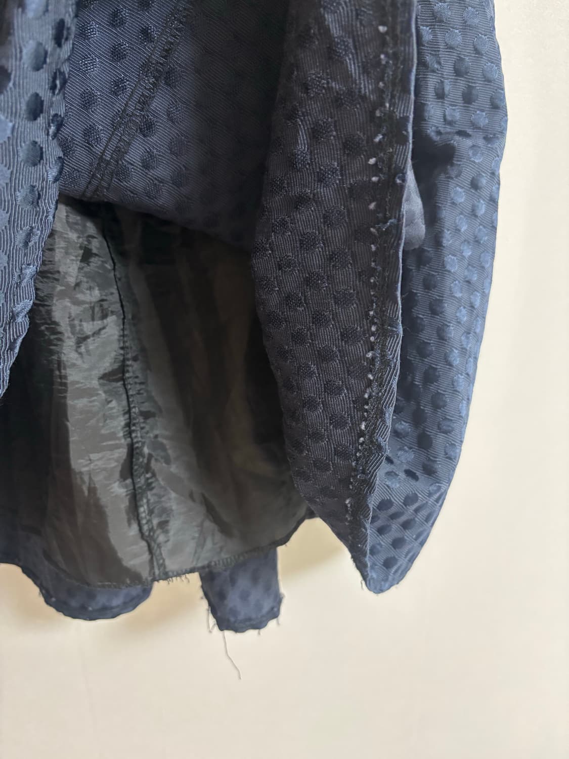 빈티지) 강추! 네이비 도트 미디스커트 상품이미지4