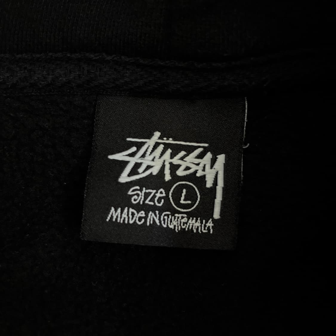 Stussy 스투시 블랙 스탁 로고 후드집업 상품이미지7