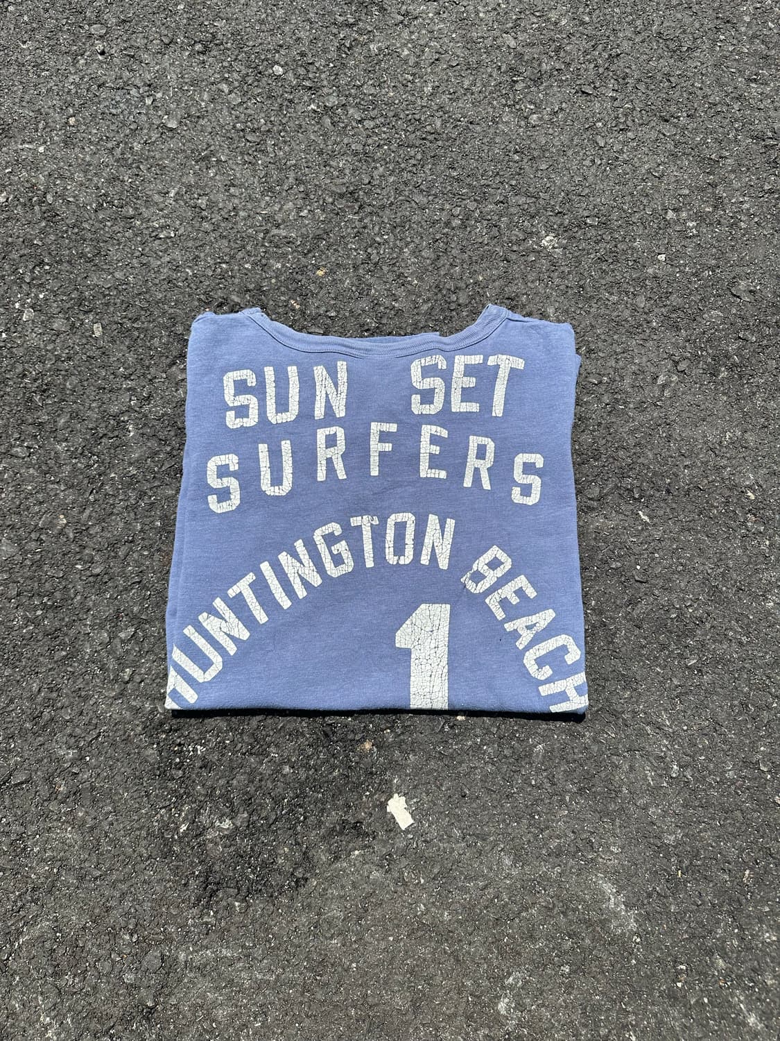 Denim Dungaree sun set surfers logo T 상품이미지3