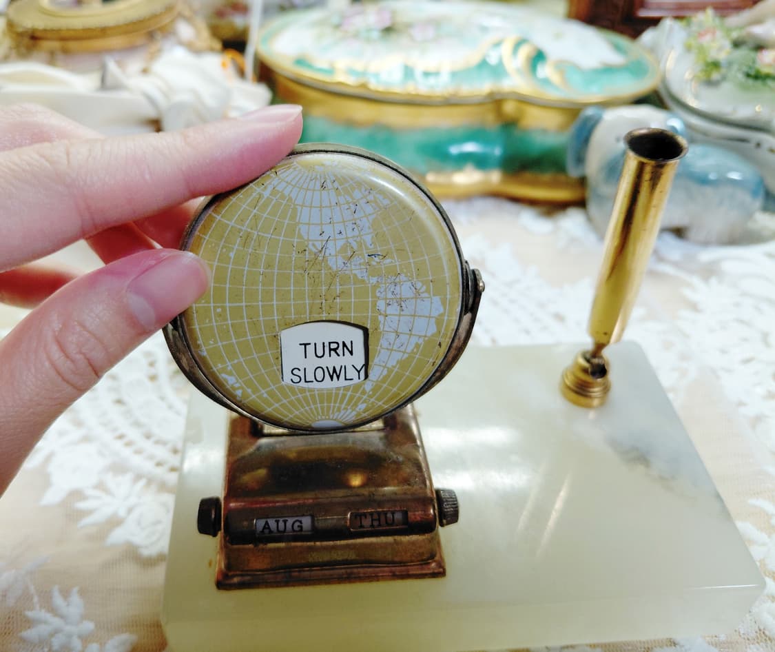 vintage)1950~60s 빈티지  만년 달력 펜꽂이 상품이미지8