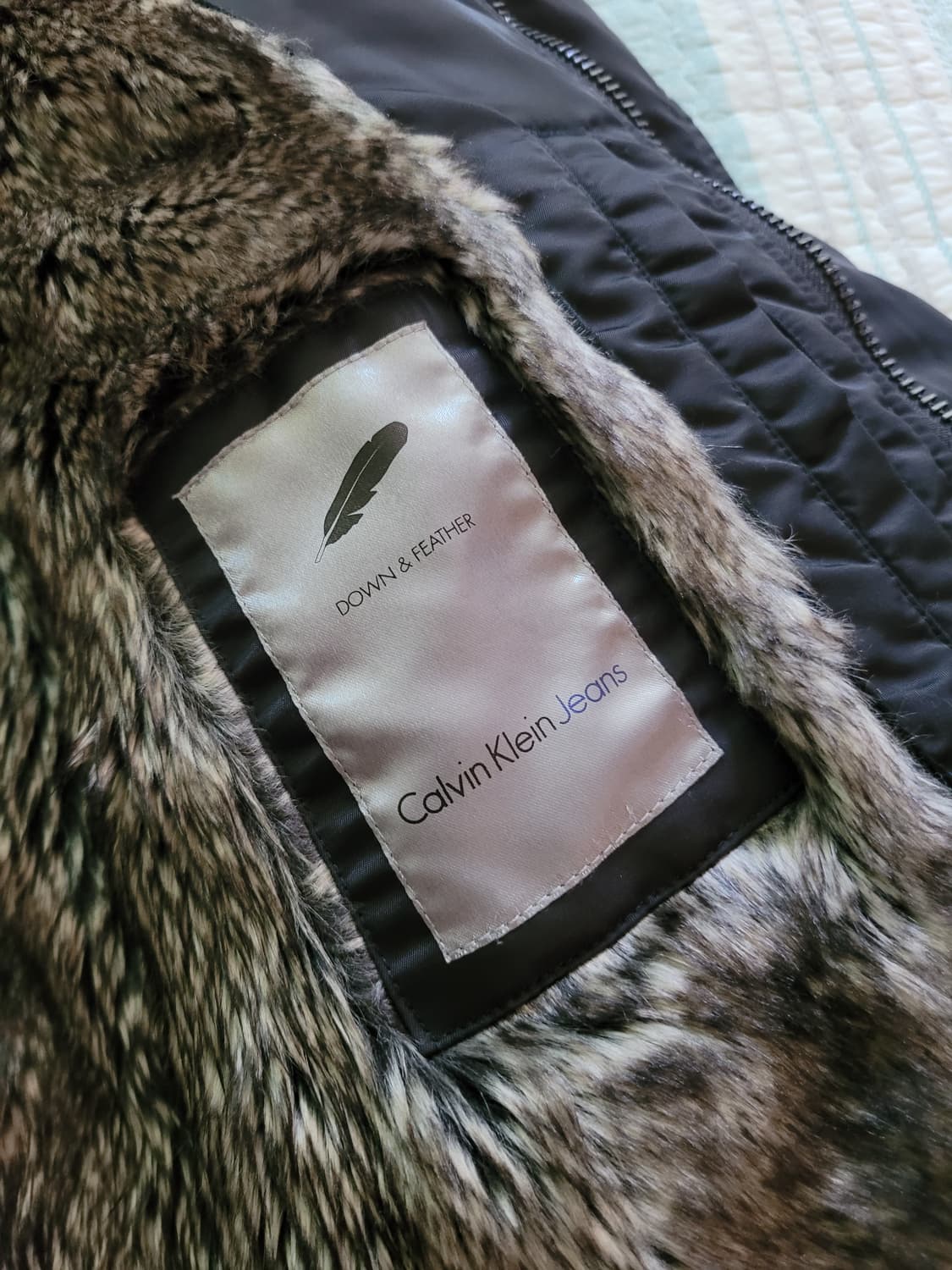 캘빈클라인진 Calvin Klein jean. 덕다운패딩코트 95사이즈 상품이미지7