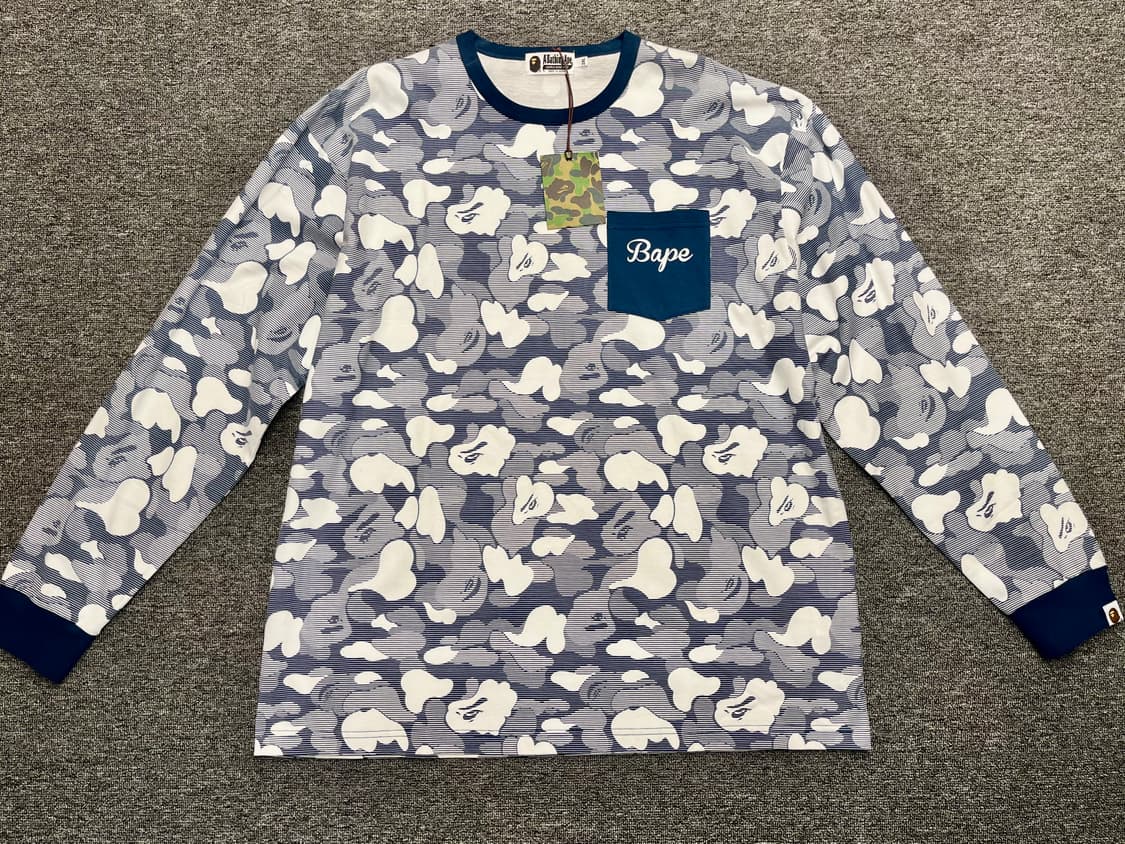 [110] 베이프 카모 포켓 롱슬리브 2XL 상품이미지1