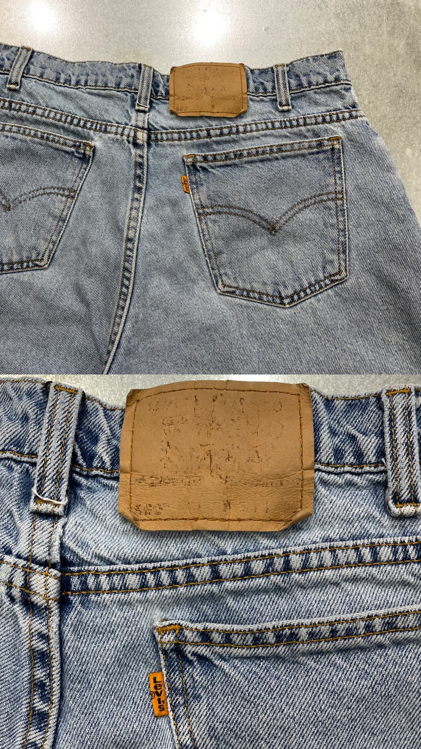 34)90~00s Levi's 리바이스 560 오렌지탭 데님 반바지 쇼츠 상품이미지7