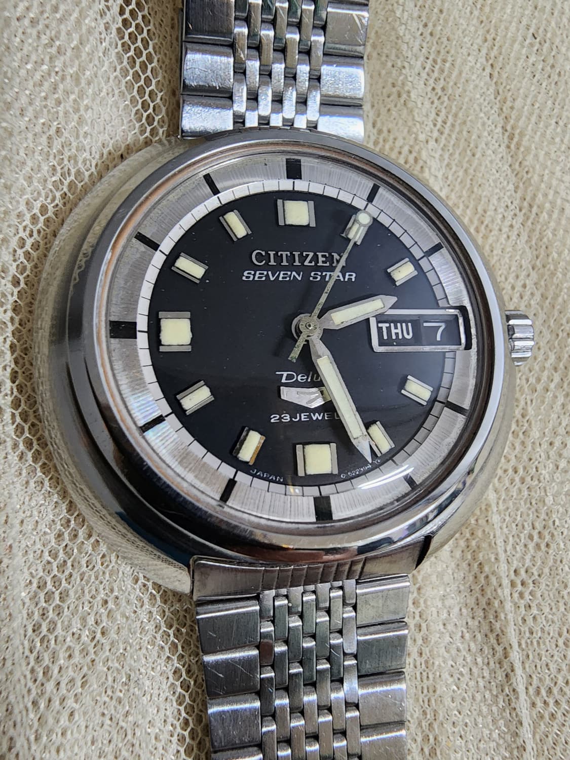 70's 빈티지 시티즌 세븐스타 디럭스 오토매틱 시계 상품이미지7