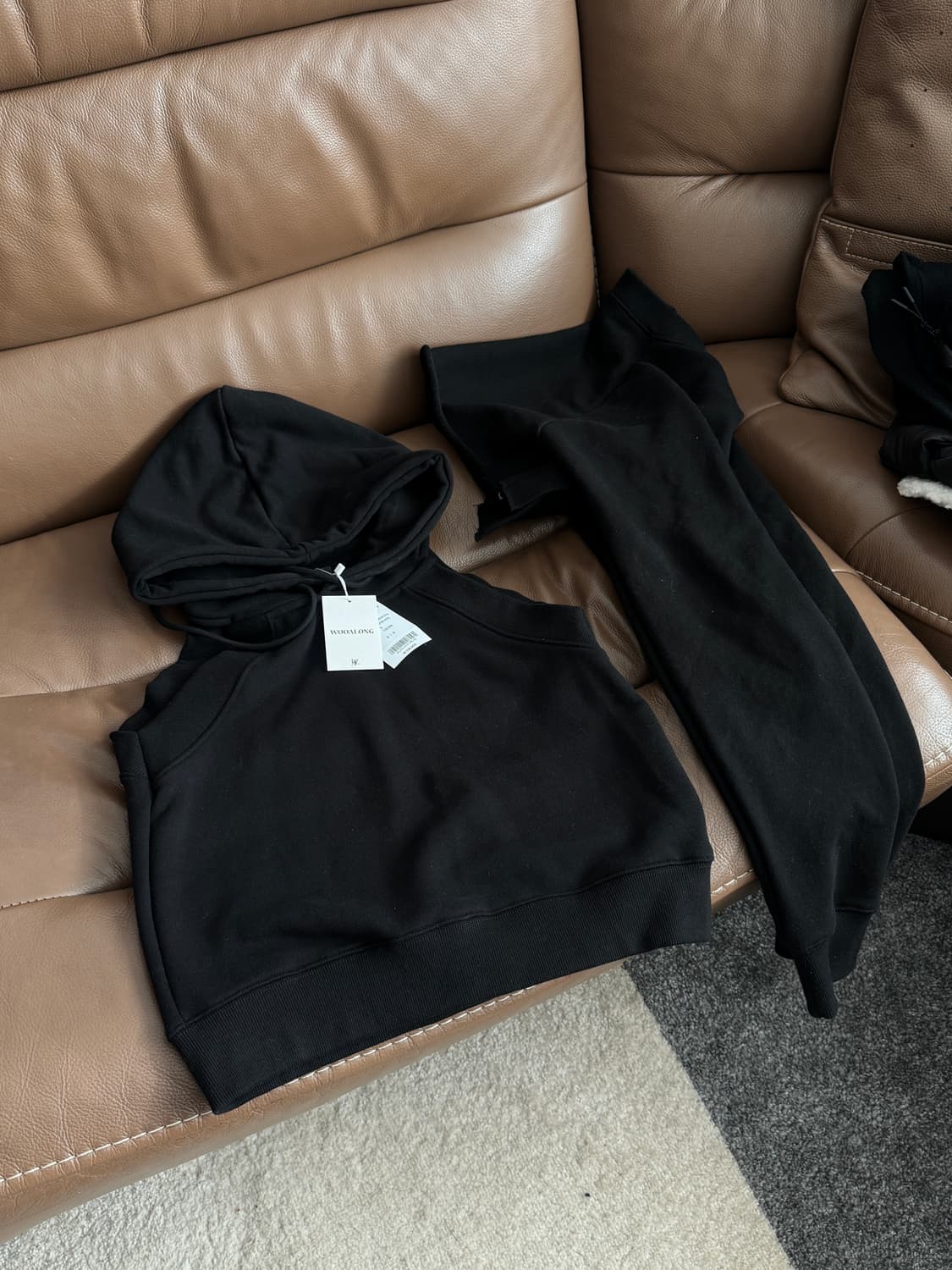 우알롱 후드티 + 볼레로 세트 상품이미지4