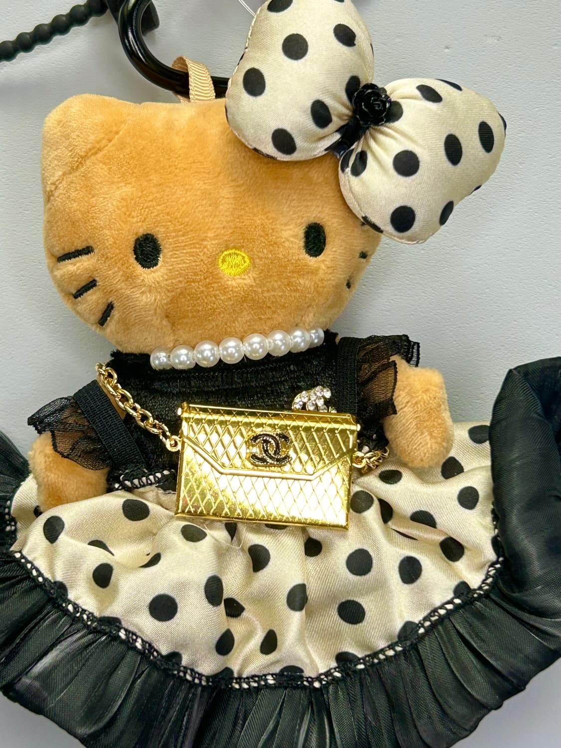 (6)롱다리키티 커스텀키링. -도트 원피스 상품이미지4