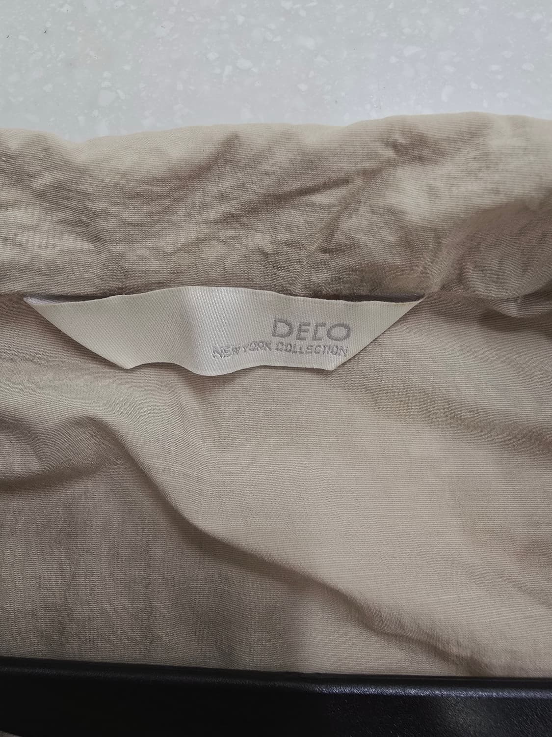 데코 베이지 7부 롱 셔츠형 원피스 상품이미지9