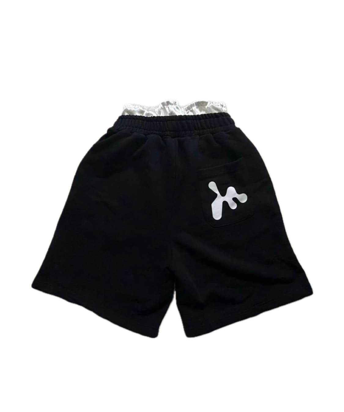 MLK logo satin pants black 상품이미지2