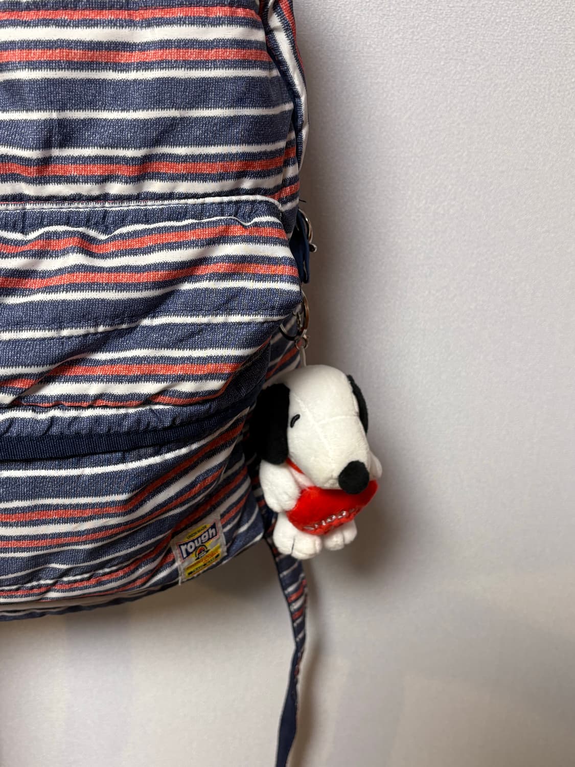 rough 일본 빈티지 백팩 모리걸 스트라이프 가방 도트 체크 상품이미지3