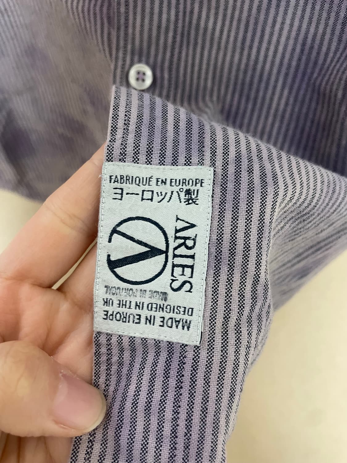 ARIES OVERDYED OXFORD STRIPE SHIRT 상품이미지5