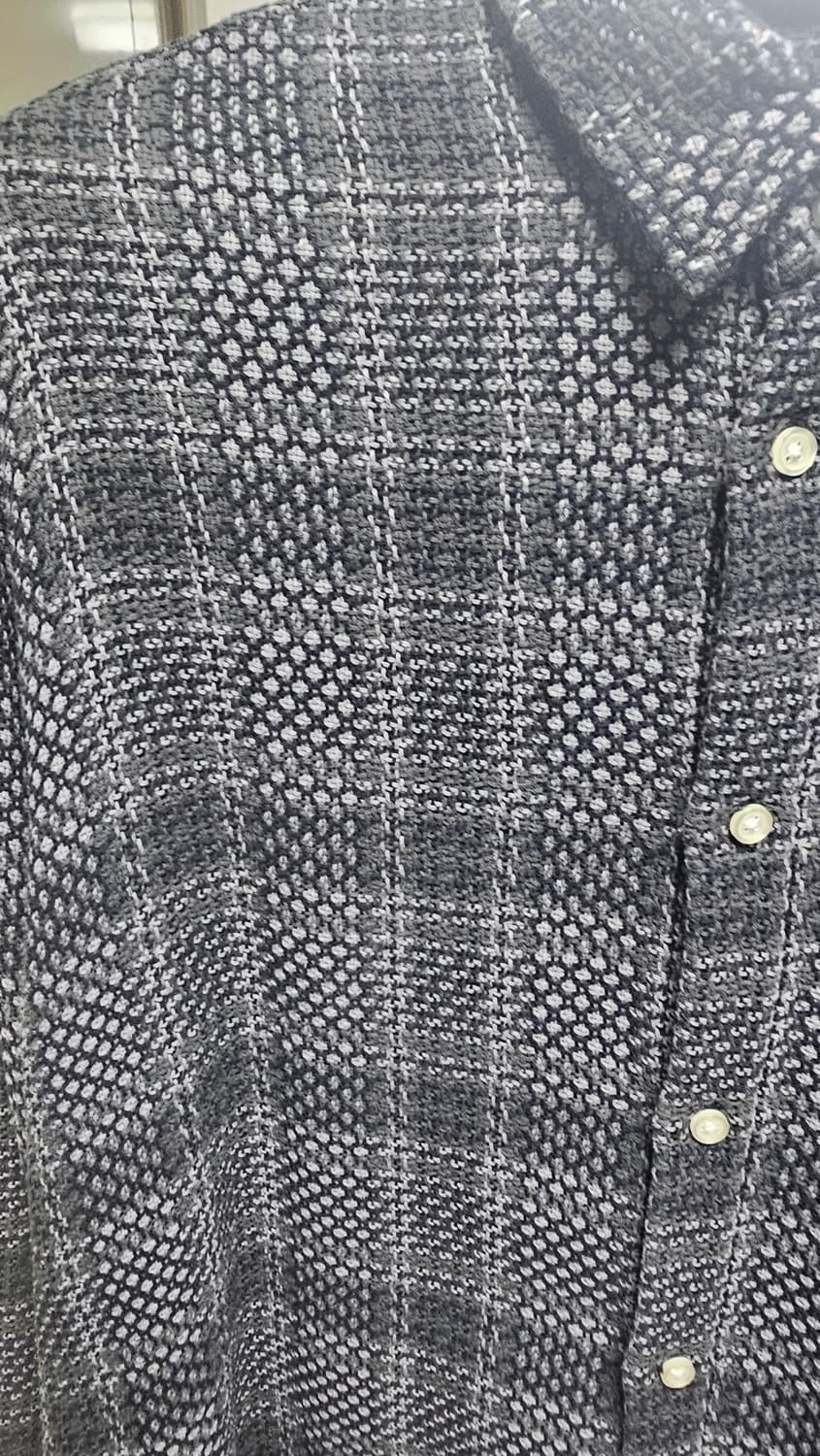 슈프림 베스킷 위브 플레이드 셔츠 블랙 xl 상품이미지7