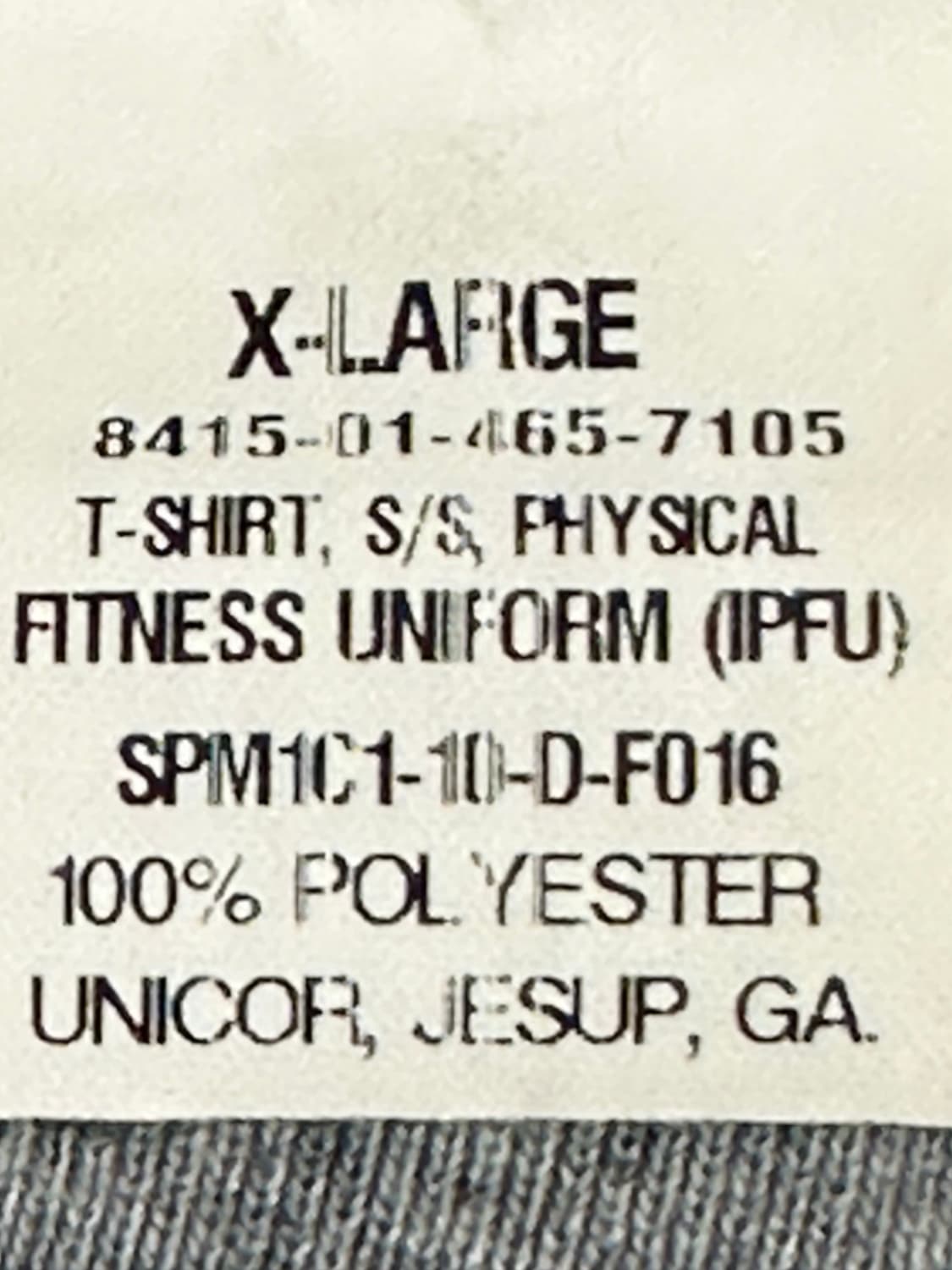 미육군 구형 IPFU 체육복 트레이닝복 반팔 티셔츠 (XL) (7) 상품이미지7