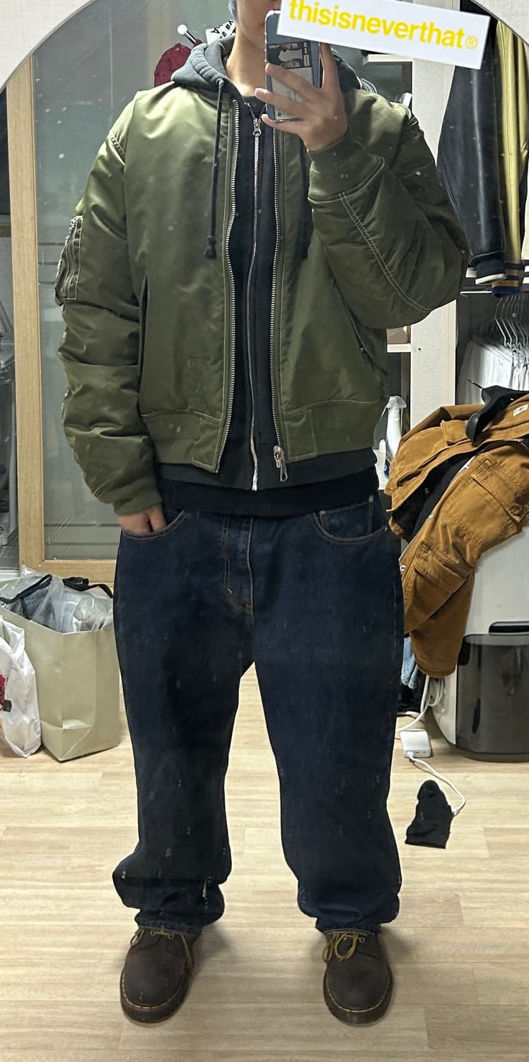 L)스투시 빌트 리버시블 봄버 자켓 올리브 상품이미지4