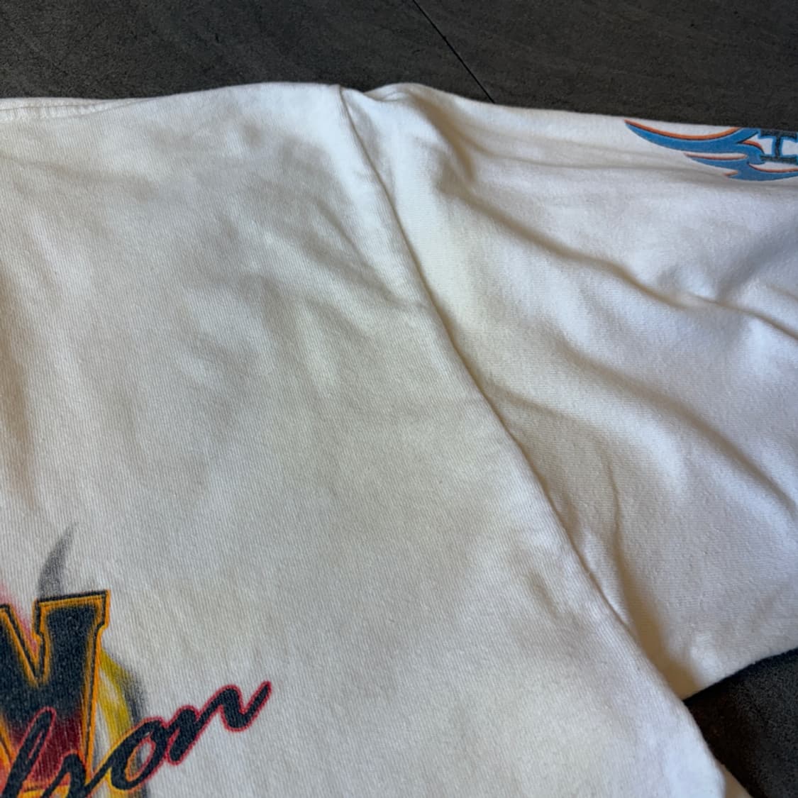 할리데이비슨 정품 화이트 플레임 긴팔 티셔츠 롱슬리브 상품이미지10