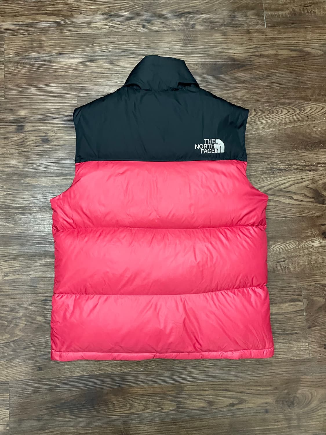 노스페이스 눕시 700 구스다운 푸퍼 베스트 패딩조끼 레드 상품이미지8