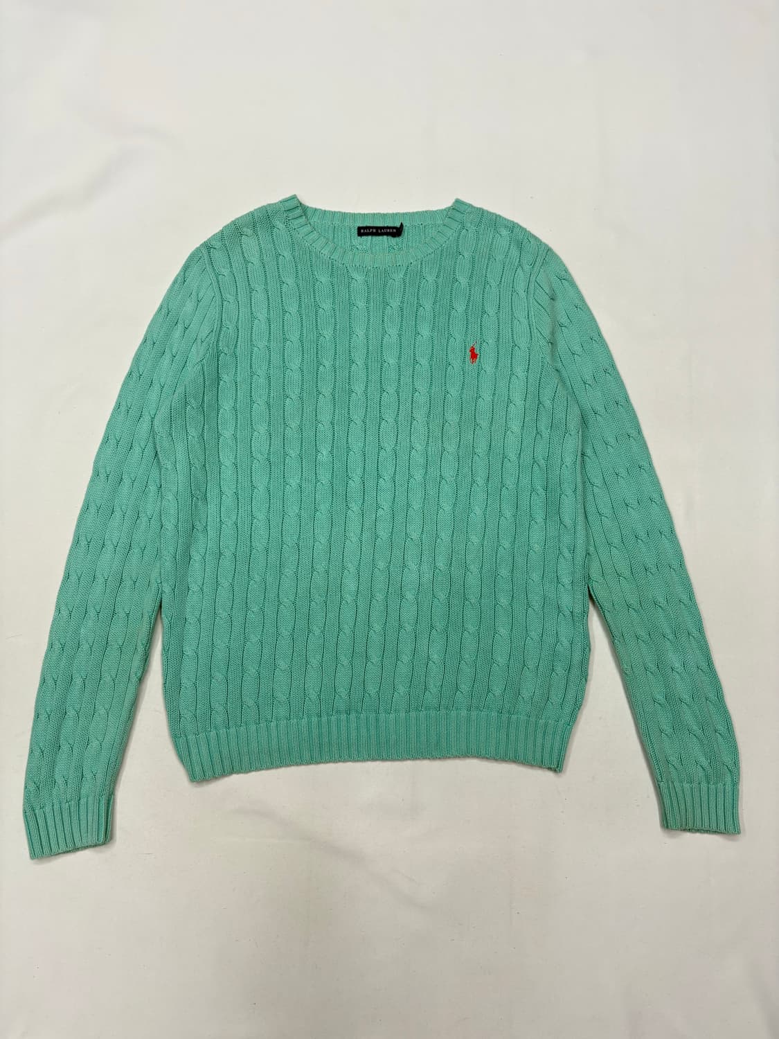 폴로 랄프로렌 민트 꽈베기 케이블 니트 상품이미지2