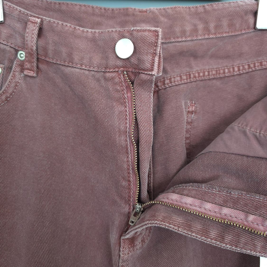 새제품)인템포무드 INTEMPOMOOD 어글리 다잉 데님 팬츠 XL 상품이미지7